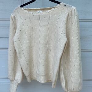 Sadie & sage cream sweater! So soft & never worn!